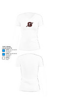 Ganado High School Basketball 15621417 Women's Short Sleeve V-neck Shirt - 18