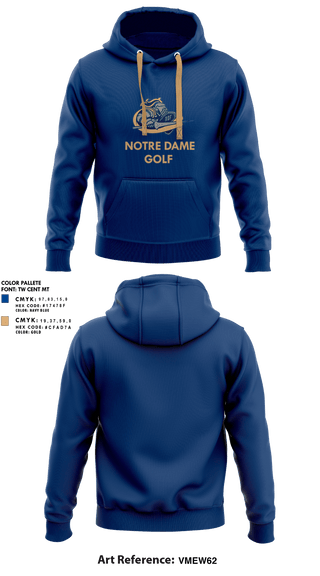 Hoodie, Notre Dame Catholic High School Golf, Golf, Teamtime, Team time, sublimation, custom sports apparel, team uniforms, spirit wear, spiritwear, sports uniforms, custom shirts, team store, custom team store, fundraiser sports, apparel fundraiser