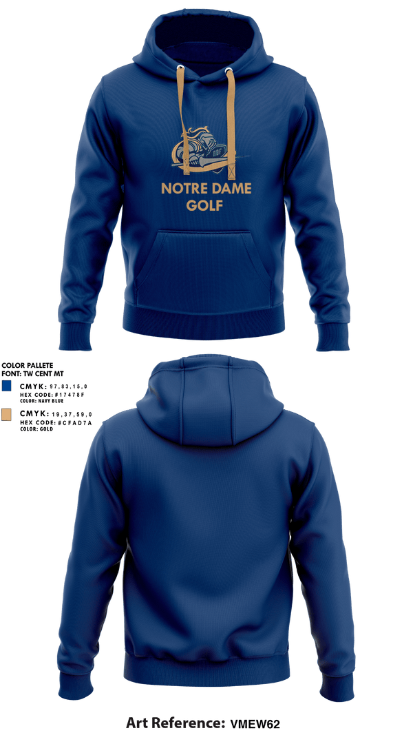 Hoodie, Notre Dame Catholic High School Golf, Golf, Teamtime, Team time, sublimation, custom sports apparel, team uniforms, spirit wear, spiritwear, sports uniforms, custom shirts, team store, custom team store, fundraiser sports, apparel fundraiser