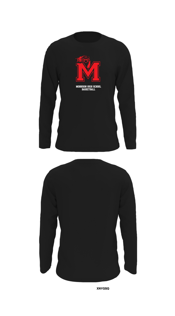 Long Sleeve Performance Shirt, Morrison High School Basketball, Women's Basketball, Teamtime, Team time, sublimation, custom sports apparel, team uniforms, spirit wear, spiritwear, sports uniforms, custom shirts, team store, custom team store, fundraiser sports, apparel fundraiser