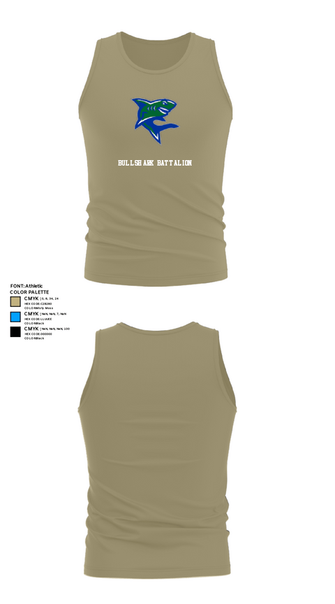 Tank Top, Bullshark Battalion, Army, Teamtime, Team time, sublimation, custom sports apparel, team uniforms, spirit wear, spiritwear, sports uniforms, custom shirts, team store, custom team store, fundraiser sports, apparel fundraiser
