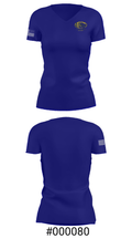 Inderkum High School Softball 73215037 Women's Short Sleeve V-neck Shirt - 21