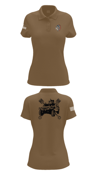 Womens Short Sleeve Performance Polo, FMS 1, OKARNG, , Teamtime, Team time, sublimation, custom sports apparel, team uniforms, spirit wear, spiritwear, sports uniforms, custom shirts, team store, custom team store, fundraiser sports, apparel fundraiser