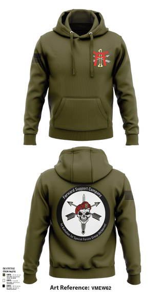Hoodie, FSC 1-1SFG, Army, Teamtime, Team time, sublimation, custom sports apparel, team uniforms, spirit wear, spiritwear, sports uniforms, custom shirts, team store, custom team store, fundraiser sports, apparel fundraiser