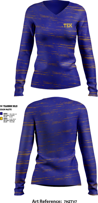 Womens Long Sleeve Vneck Shirt 1, Tek, , Teamtime, Team time, sublimation, custom sports apparel, team uniforms, spirit wear, spiritwear, sports uniforms, custom shirts, team store, custom team store, fundraiser sports, apparel fundraiser
