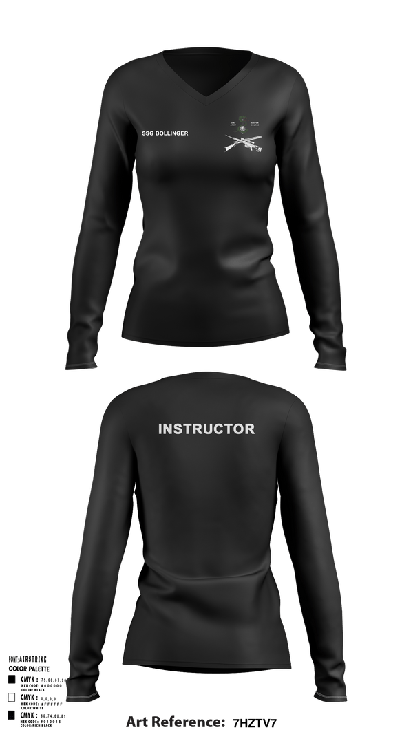 Womens Long Sleeve Vneck Shirt, Sniper school, Army, Teamtime, Team time, sublimation, custom sports apparel, team uniforms, spirit wear, spiritwear, sports uniforms, custom shirts, team store, custom team store, fundraiser sports, apparel fundraiser