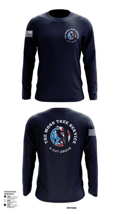 The Moss Tree Service 86074742 Long Sleeve Performance Shirt 102