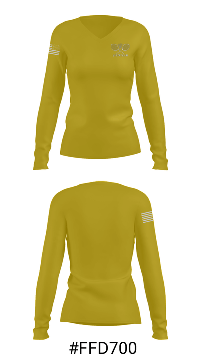 Wantagh High School Badminton 57746139 Women's Long Sleeve V-neck Shirt - 20