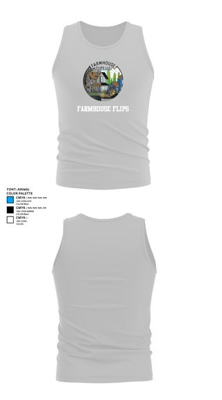 Tank Top, Farmhouse flips, , Teamtime, Team time, sublimation, custom sports apparel, team uniforms, spirit wear, spiritwear, sports uniforms, custom shirts, team store, custom team store, fundraiser sports, apparel fundraiser