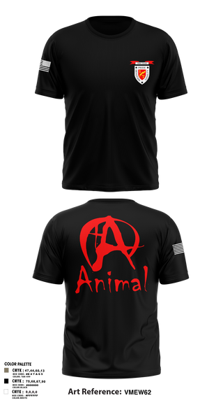 Short Sleeve Performance Shirt, 1/7 animal, Marines, Teamtime, Team time, sublimation, custom sports apparel, team uniforms, spirit wear, spiritwear, sports uniforms, custom shirts, team store, custom team store, fundraiser sports, apparel fundraiser