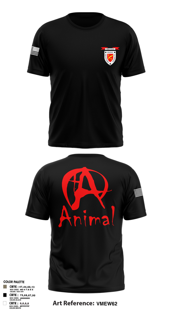 Short Sleeve Performance Shirt, 1/7 animal, Marines, Teamtime, Team time, sublimation, custom sports apparel, team uniforms, spirit wear, spiritwear, sports uniforms, custom shirts, team store, custom team store, fundraiser sports, apparel fundraiser