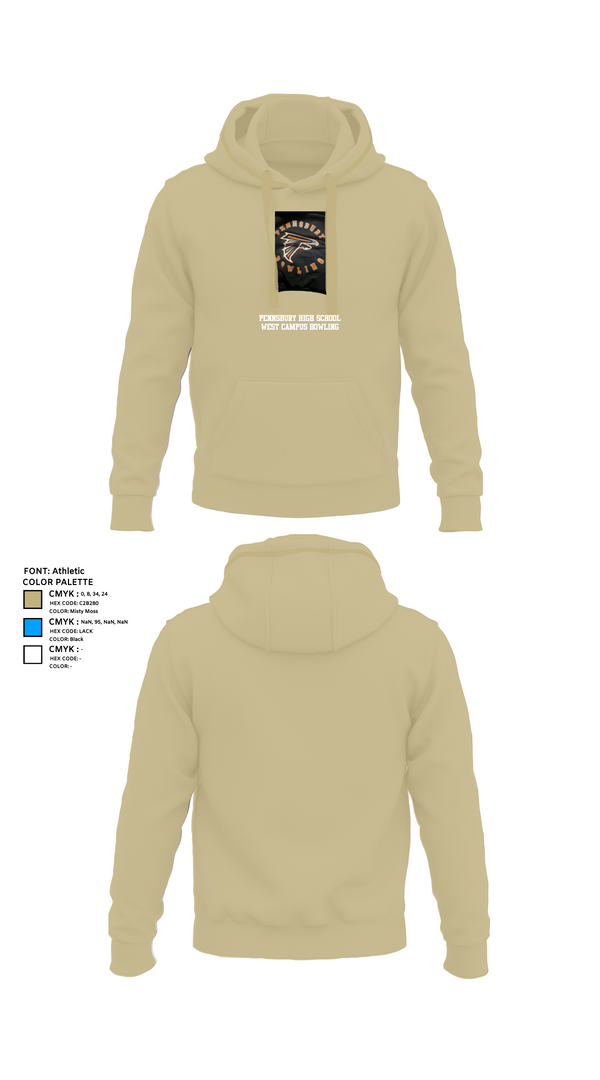 Hoodie, Pennsbury High School West Campus Bowling, Bowling, Teamtime, Team time, sublimation, custom sports apparel, team uniforms, spirit wear, spiritwear, sports uniforms, custom shirts, team store, custom team store, fundraiser sports, apparel fundraiser