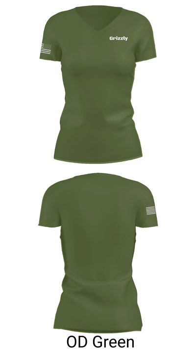Grizzly 39400631 Women's Short Sleeve V-neck Shirt - 48