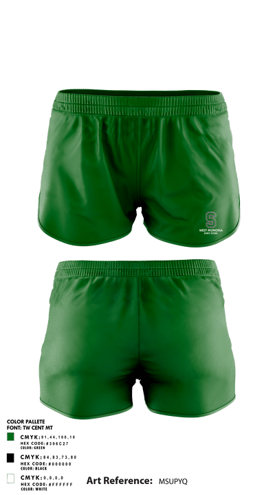 West Monona High School 92867365 Women's Shorts - 1