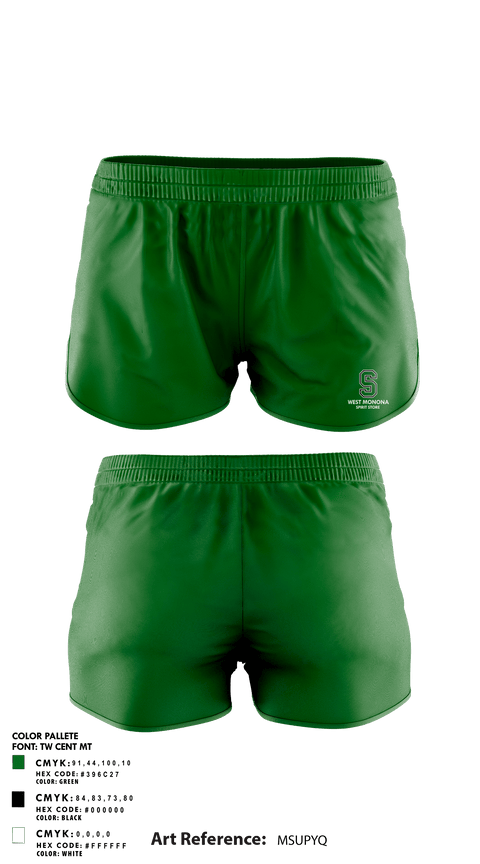 Womens Shorts, West Monona High School, Spirit Store, Teamtime, Team time, sublimation, custom sports apparel, team uniforms, spirit wear, spiritwear, sports uniforms, custom shirts, team store, custom team store, fundraiser sports, apparel fundraiser