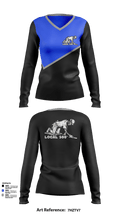 Cement Masons 88930733 Women's Long Sleeve V-neck Shirt -1 117