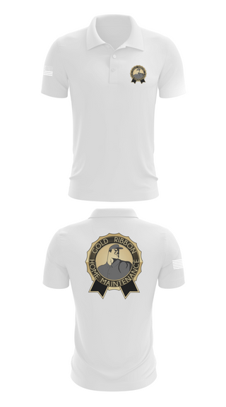 Short Sleeve Performance Polo, Gold Ribbon Home Maintenance, , Teamtime, Team time, sublimation, custom sports apparel, team uniforms, spirit wear, spiritwear, sports uniforms, custom shirts, team store, custom team store, fundraiser sports, apparel fundraiser