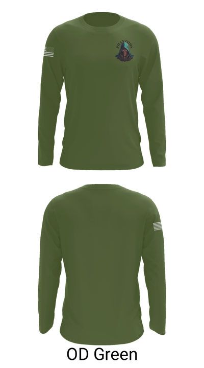 2nd Platoon Charlie Battery 5-4 81047284 Long Sleeve Performance Shirt - 46