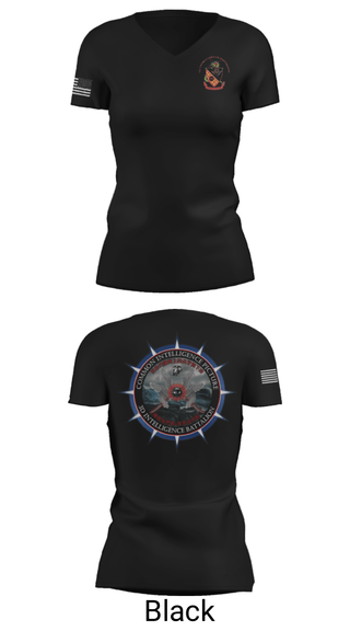 Women's Short Sleeve Vneck Shirt, 3rd Intelligence Battalion, Marines, Teamtime, Team time, sublimation, custom sports apparel, team uniforms, spirit wear, spiritwear, sports uniforms, custom shirts, team store, custom team store, fundraiser sports, apparel fundraiser