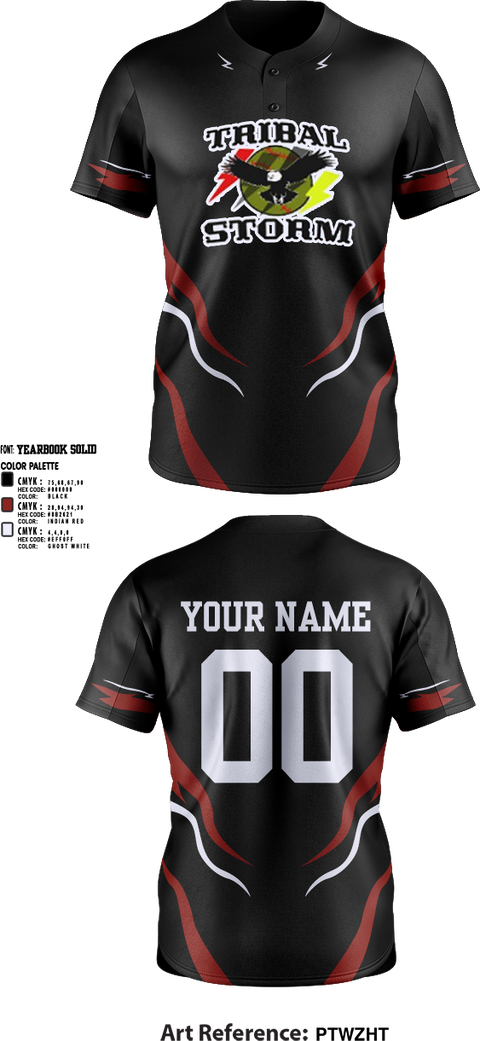 Full Button Softball Jersey, Tribal Storm, Softball, Teamtime, Team time, sublimation, custom sports apparel, team uniforms, spirit wear, spiritwear, sports uniforms, custom shirts, team store, custom team store, fundraiser sports, apparel fundraiser
