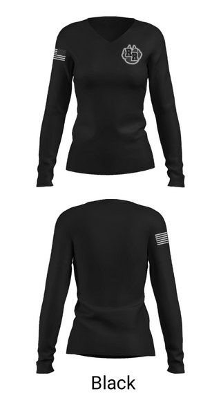 Women's Long Sleeve Vneck Shirt, River Ridge, Spirit Store, Teamtime, Team time, sublimation, custom sports apparel, team uniforms, spirit wear, spiritwear, sports uniforms, custom shirts, team store, custom team store, fundraiser sports, apparel fundraiser