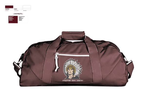 Duffle Bag, Strafford High School Cross Country, Cross Country, Teamtime, Team time, sublimation, custom sports apparel, team uniforms, spirit wear, spiritwear, sports uniforms, custom shirts, team store, custom team store, fundraiser sports, apparel fundraiser