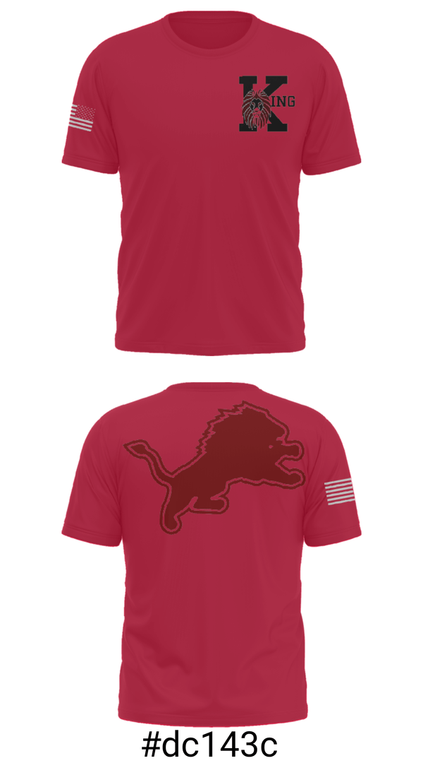 Short Sleeve Performance Shirt, Martin Luther King Jr High School Tennis, Tennis, Teamtime, Team time, sublimation, custom sports apparel, team uniforms, spirit wear, spiritwear, sports uniforms, custom shirts, team store, custom team store, fundraiser sports, apparel fundraiser