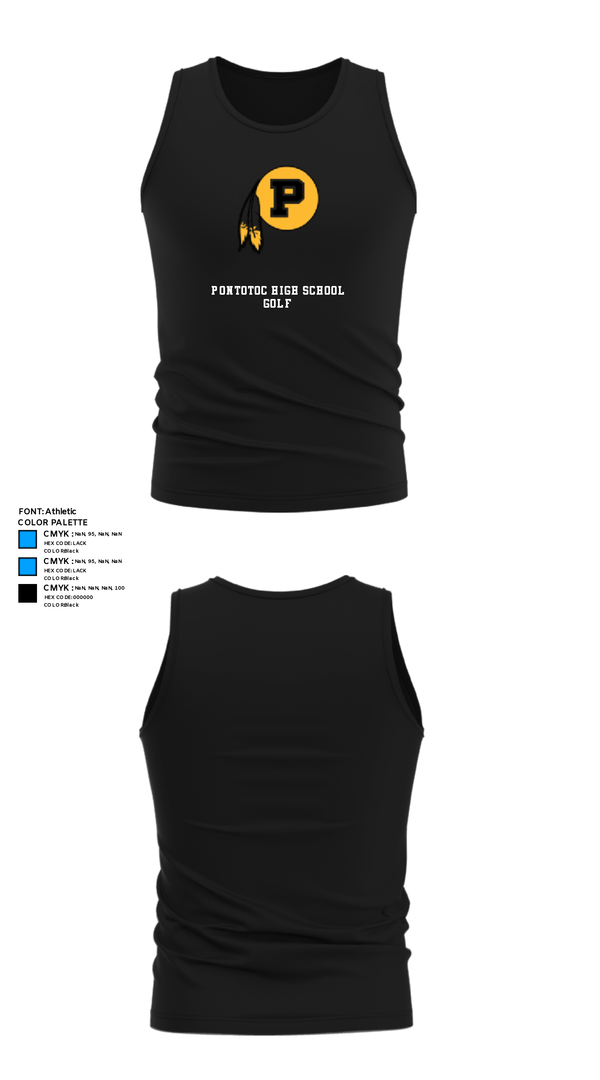 Tank Top, Pontotoc High School Golf, Golf, Teamtime, Team time, sublimation, custom sports apparel, team uniforms, spirit wear, spiritwear, sports uniforms, custom shirts, team store, custom team store, fundraiser sports, apparel fundraiser