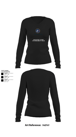 Womens Long Sleeve Vneck Shirt, NAVAL SUPPORT ACTIVITY BETHESDA SECURITY FORCES, Navy, Teamtime, Team time, sublimation, custom sports apparel, team uniforms, spirit wear, spiritwear, sports uniforms, custom shirts, team store, custom team store, fundraiser sports, apparel fundraiser