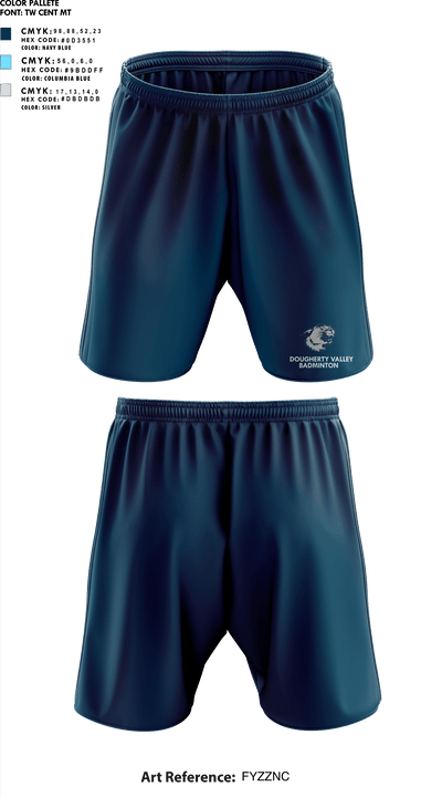 Dougherty Valley High School Badminton 26990606 Athletic Shorts With Pockets - 5