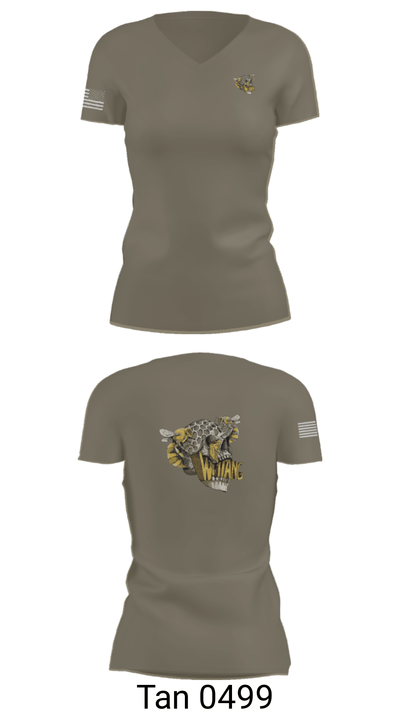 C-10 TRP white platoon 11255511 Women's Short Sleeve V-neck Shirt - 68