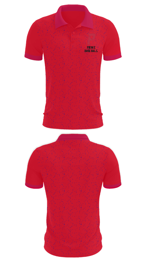 Short Sleeve Performance Polo, Prime Baseball, Baseball, Teamtime, Team time, sublimation, custom sports apparel, team uniforms, spirit wear, spiritwear, sports uniforms, custom shirts, team store, custom team store, fundraiser sports, apparel fundraiser