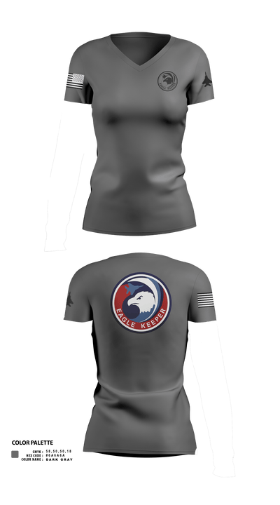 Strike Eagle Keeper Women's Short Sleeve V-neck Shirt - 41
