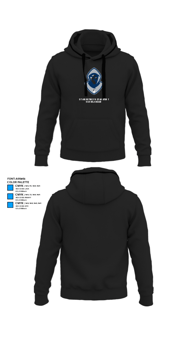 Hoodie, St Augustine Preparatory School Soccer, Men's Soccer, Teamtime, Team time, sublimation, custom sports apparel, team uniforms, spirit wear, spiritwear, sports uniforms, custom shirts, team store, custom team store, fundraiser sports, apparel fundraiser