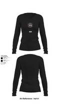9135 74248707 Women's Long Sleeve V-neck Shirt - 21