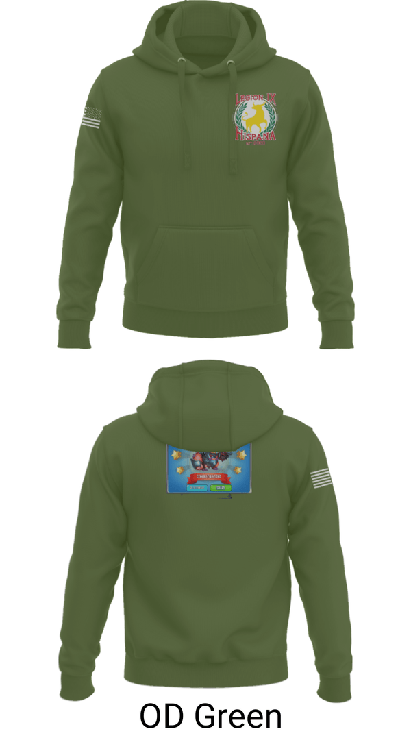 Hoodie, Legion IX, Army, Teamtime, Team time, sublimation, custom sports apparel, team uniforms, spirit wear, spiritwear, sports uniforms, custom shirts, team store, custom team store, fundraiser sports, apparel fundraiser