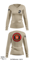 V3/2 53634498 Women's Long Sleeve V-neck Shirt - 113
