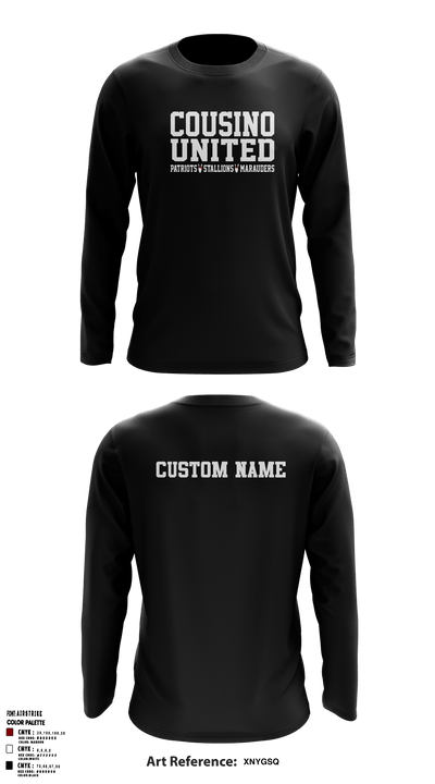Cousino United Bowling 12861245 Long Sleeve Performance Shirt - 5