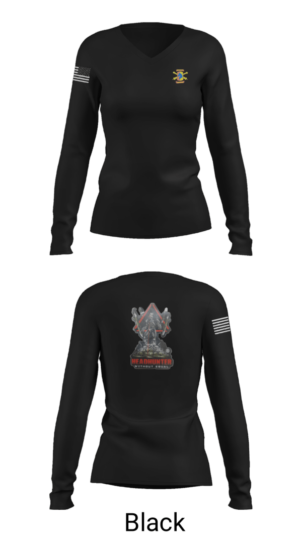 Women's Long Sleeve Vneck Shirt, 1/623rd FAR, National Guard, Teamtime, Team time, sublimation, custom sports apparel, team uniforms, spirit wear, spiritwear, sports uniforms, custom shirts, team store, custom team store, fundraiser sports, apparel fundraiser