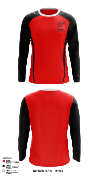 Long Sleeve Performance Shirt, Clinton High School Soccer, Men's Soccer, Teamtime, Team time, sublimation, custom sports apparel, team uniforms, spirit wear, spiritwear, sports uniforms, custom shirts, team store, custom team store, fundraiser sports, apparel fundraiser