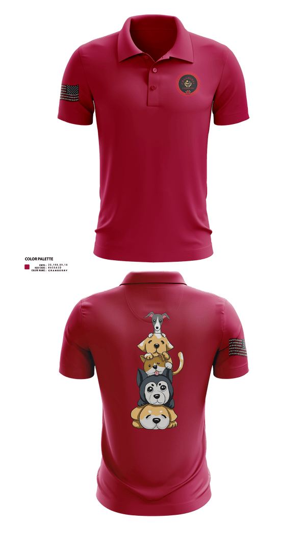 Short Sleeve Performance Polo, Cranberry Country K9s, , Teamtime, Team time, sublimation, custom sports apparel, team uniforms, spirit wear, spiritwear, sports uniforms, custom shirts, team store, custom team store, fundraiser sports, apparel fundraiser
