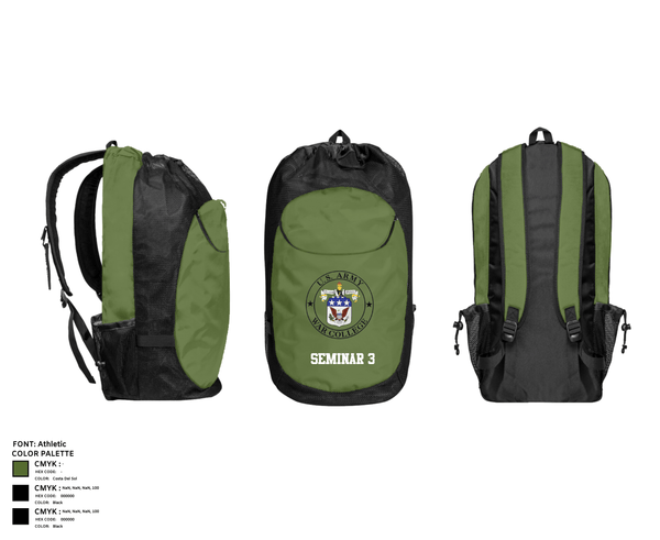 Gear Bag, Seminar 3, Army, Teamtime, Team time, sublimation, custom sports apparel, team uniforms, spirit wear, spiritwear, sports uniforms, custom shirts, team store, custom team store, fundraiser sports, apparel fundraiser
