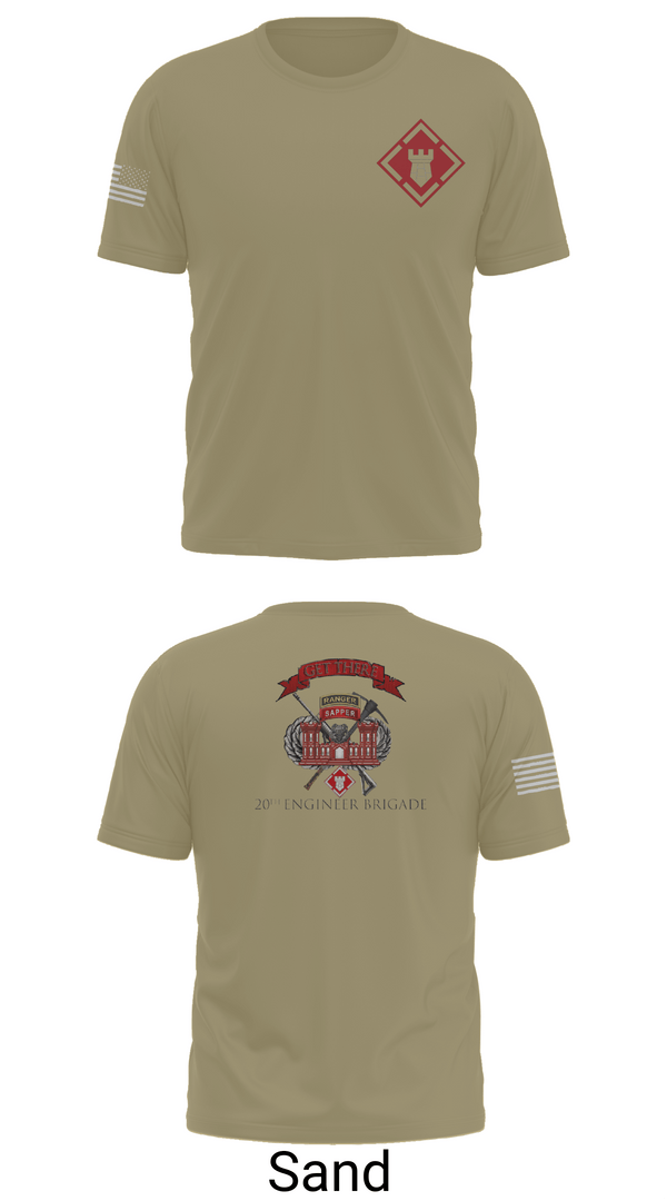 Old School Cotton Feel Shirt, 264 EN CO, Army, Teamtime, Team time, sublimation, custom sports apparel, team uniforms, spirit wear, spiritwear, sports uniforms, custom shirts, team store, custom team store, fundraiser sports, apparel fundraiser