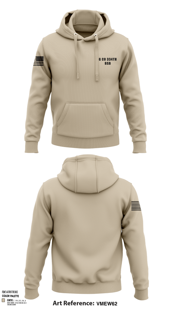 Hoodie, G Co 334th BSB, National Guard, Teamtime, Team time, sublimation, custom sports apparel, team uniforms, spirit wear, spiritwear, sports uniforms, custom shirts, team store, custom team store, fundraiser sports, apparel fundraiser