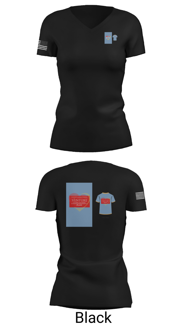 Womens Short Sleeve Vneck Shirt, Venture cleaning solutions, , Teamtime, Team time, sublimation, custom sports apparel, team uniforms, spirit wear, spiritwear, sports uniforms, custom shirts, team store, custom team store, fundraiser sports, apparel fundraiser