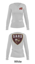St Augustine Yellow Jackets 60140904 Women's Long Sleeve V-neck Shirt - 16