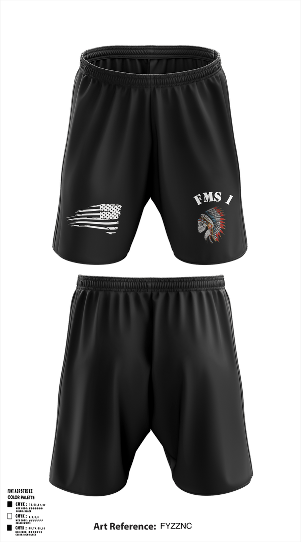 Athletic Shorts With Pockets, FMS 1, OKARNG, , Teamtime, Team time, sublimation, custom sports apparel, team uniforms, spirit wear, spiritwear, sports uniforms, custom shirts, team store, custom team store, fundraiser sports, apparel fundraiser