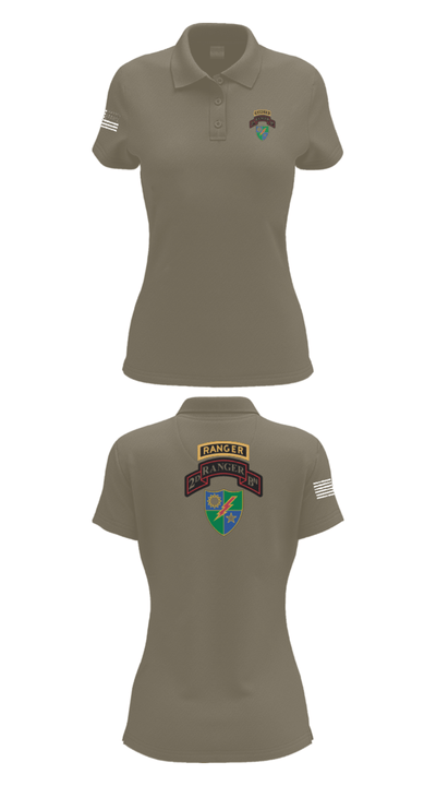 2nd Battalion 75th Ranger Regiment 36081201 Women's Short Sleeve Performance Polo  - 75