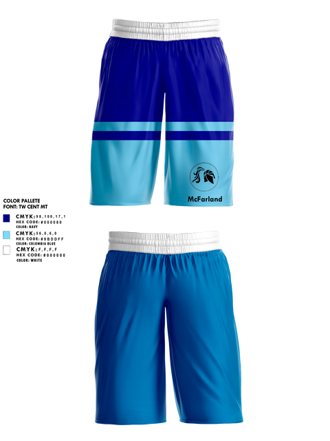 Mens Basketball Shorts, McFarland Girls Basketball, Women's Basketball, Teamtime, Team time, sublimation, custom sports apparel, team uniforms, spirit wear, spiritwear, sports uniforms, custom shirts, team store, custom team store, fundraiser sports, apparel fundraiser