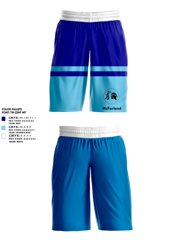 Mens Basketball Shorts, McFarland Girls Basketball, Women's Basketball, Teamtime, Team time, sublimation, custom sports apparel, team uniforms, spirit wear, spiritwear, sports uniforms, custom shirts, team store, custom team store, fundraiser sports, apparel fundraiser